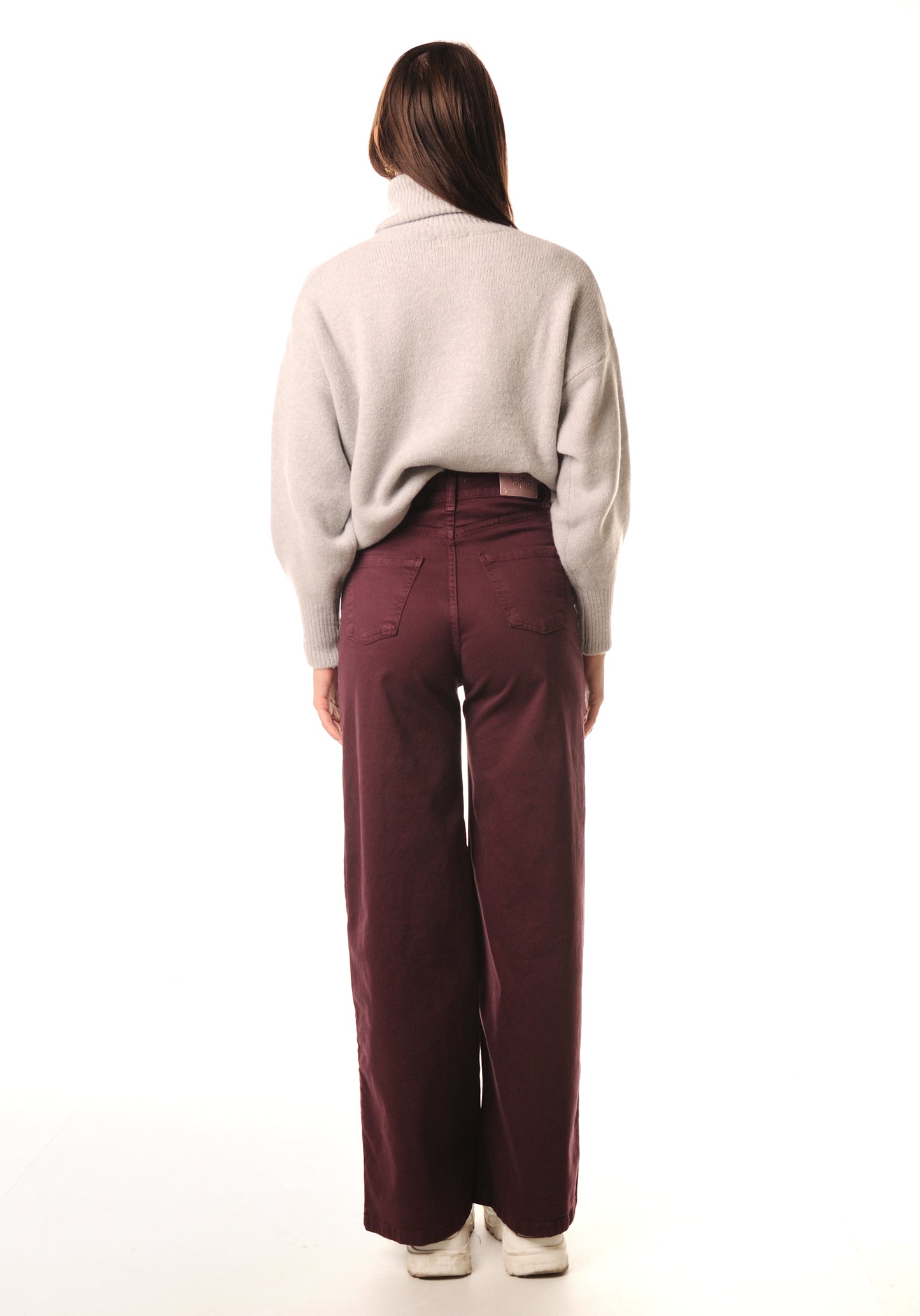 Pantalone a palazzo in gabardina Lokita Milano