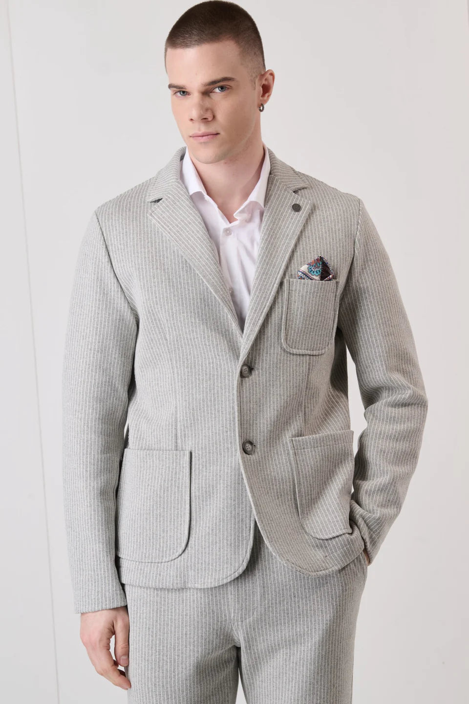 Blazer V2 grigio gessato