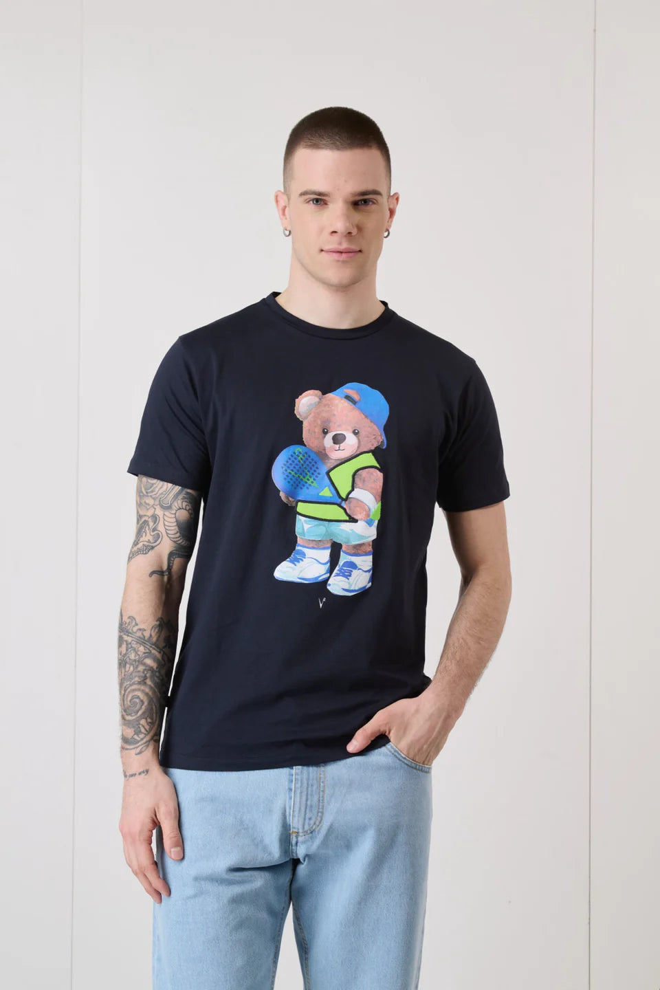 T-shirt V2 blu Teddy padel