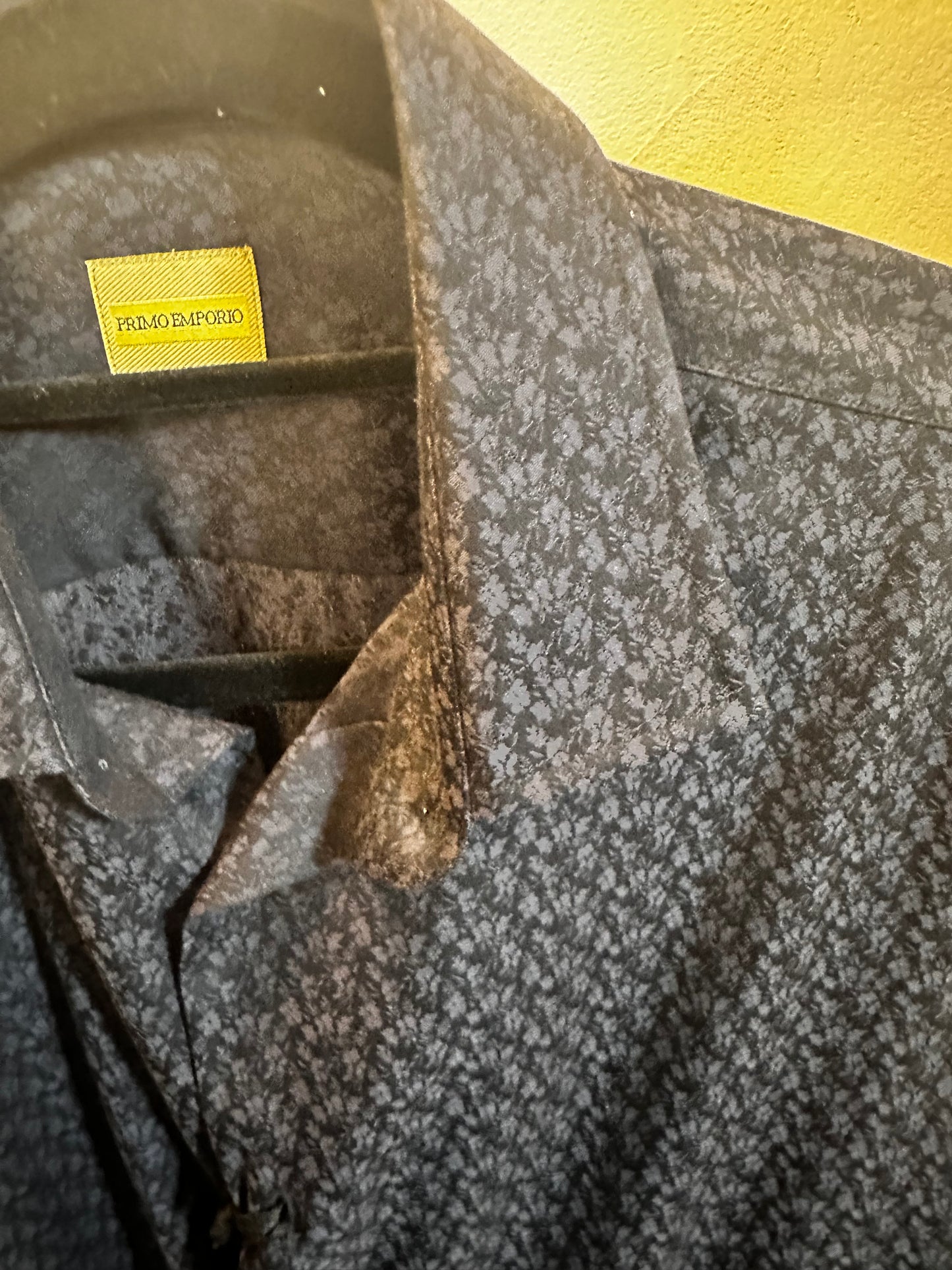 Camicia nera a fiori Primo Emporio