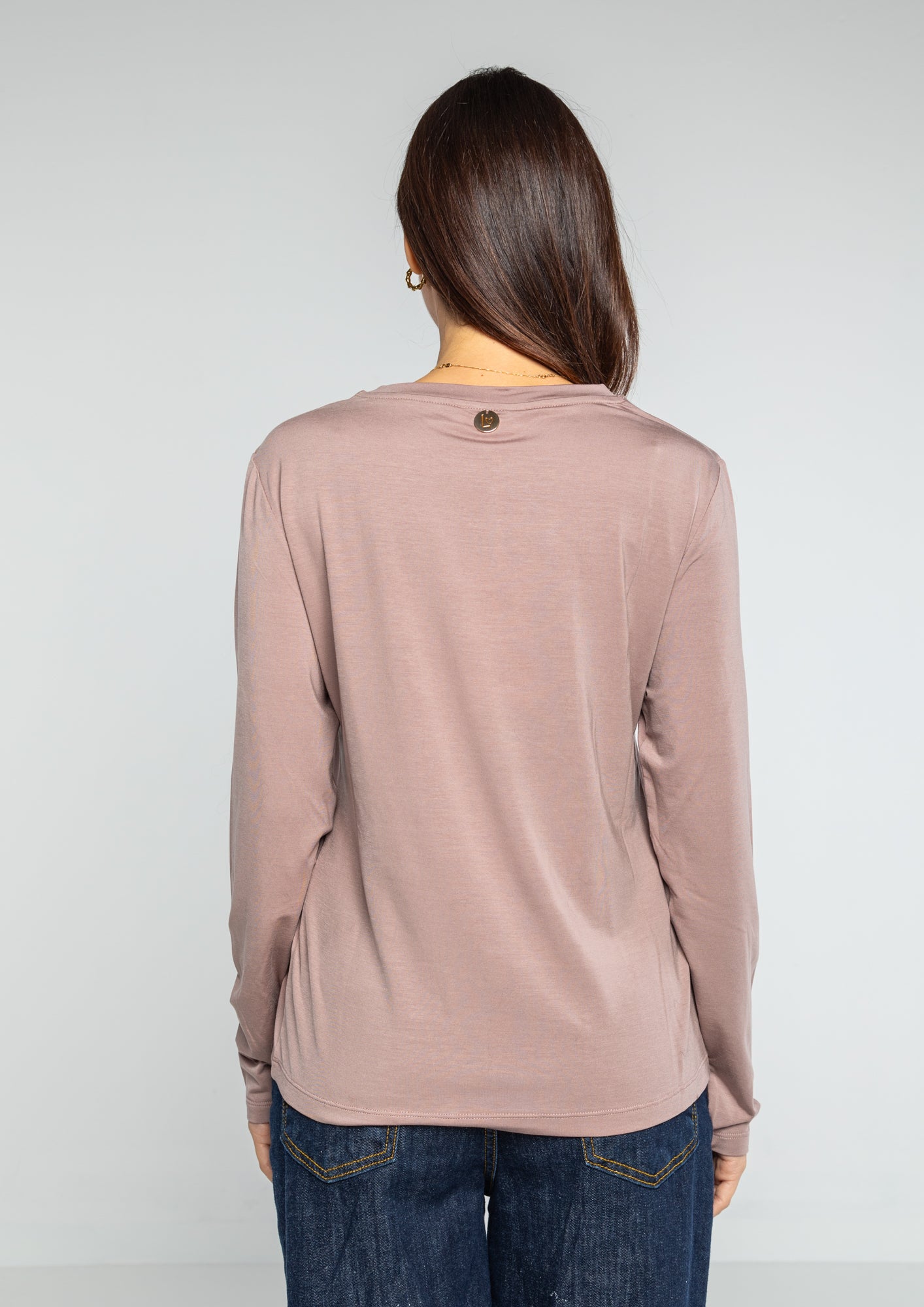 Blusa manica lunga misto seta Lokita Milano