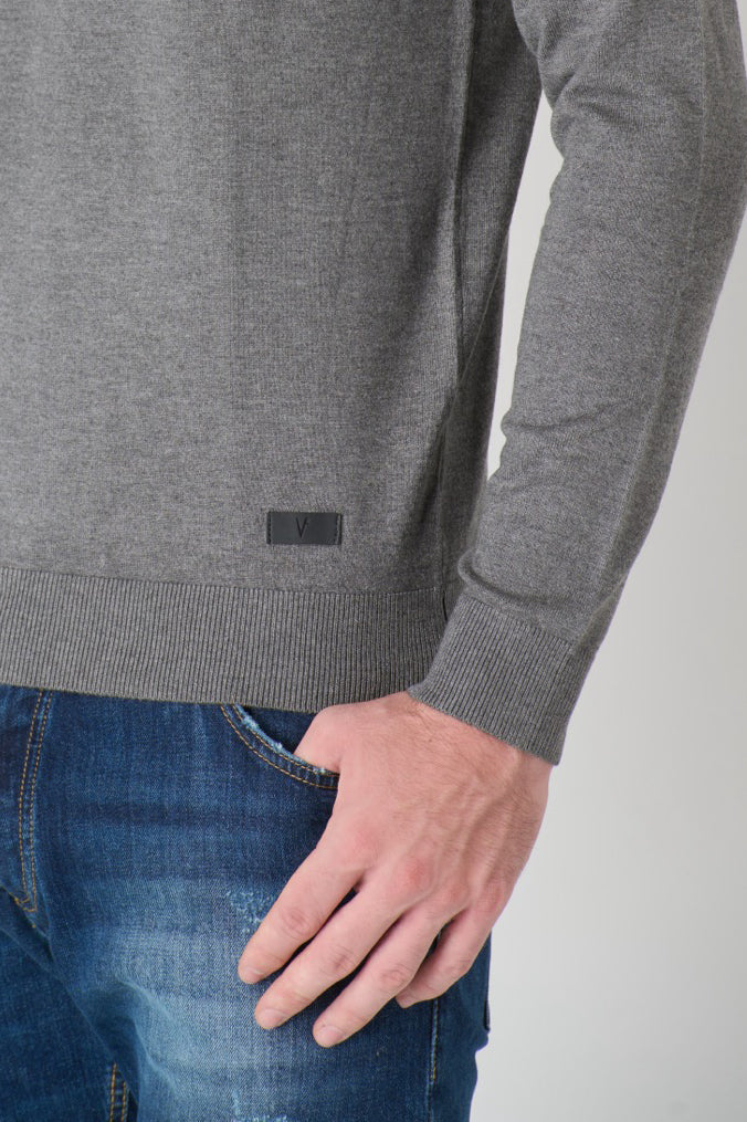 Maglione V2 girocollo in viscosa