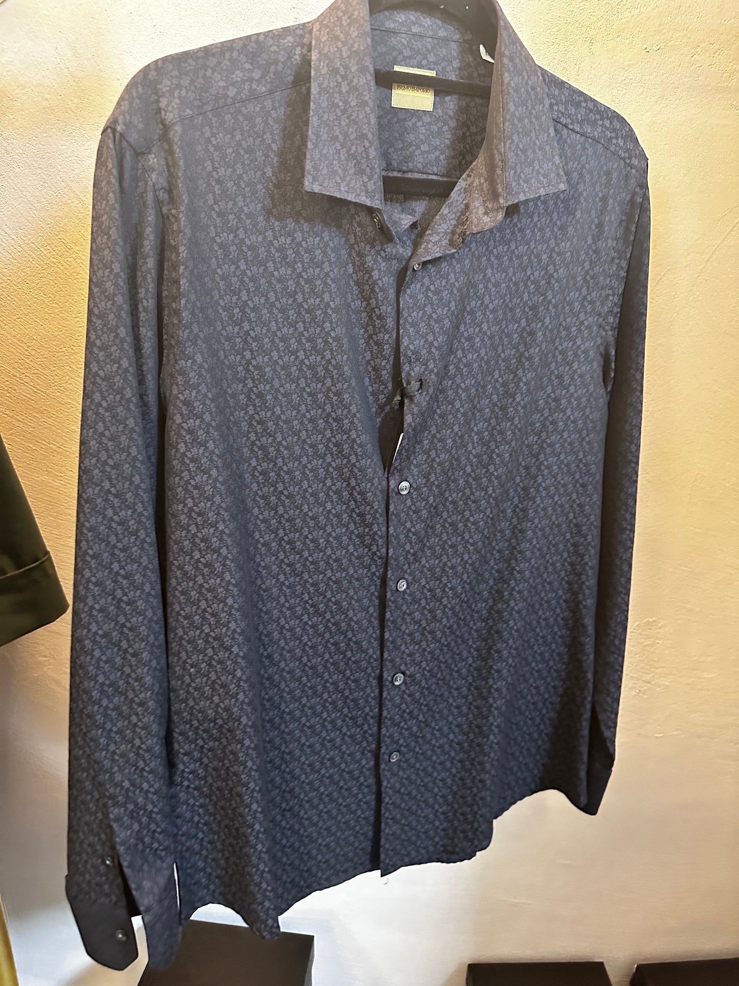 Camicia nera a fiori Primo Emporio