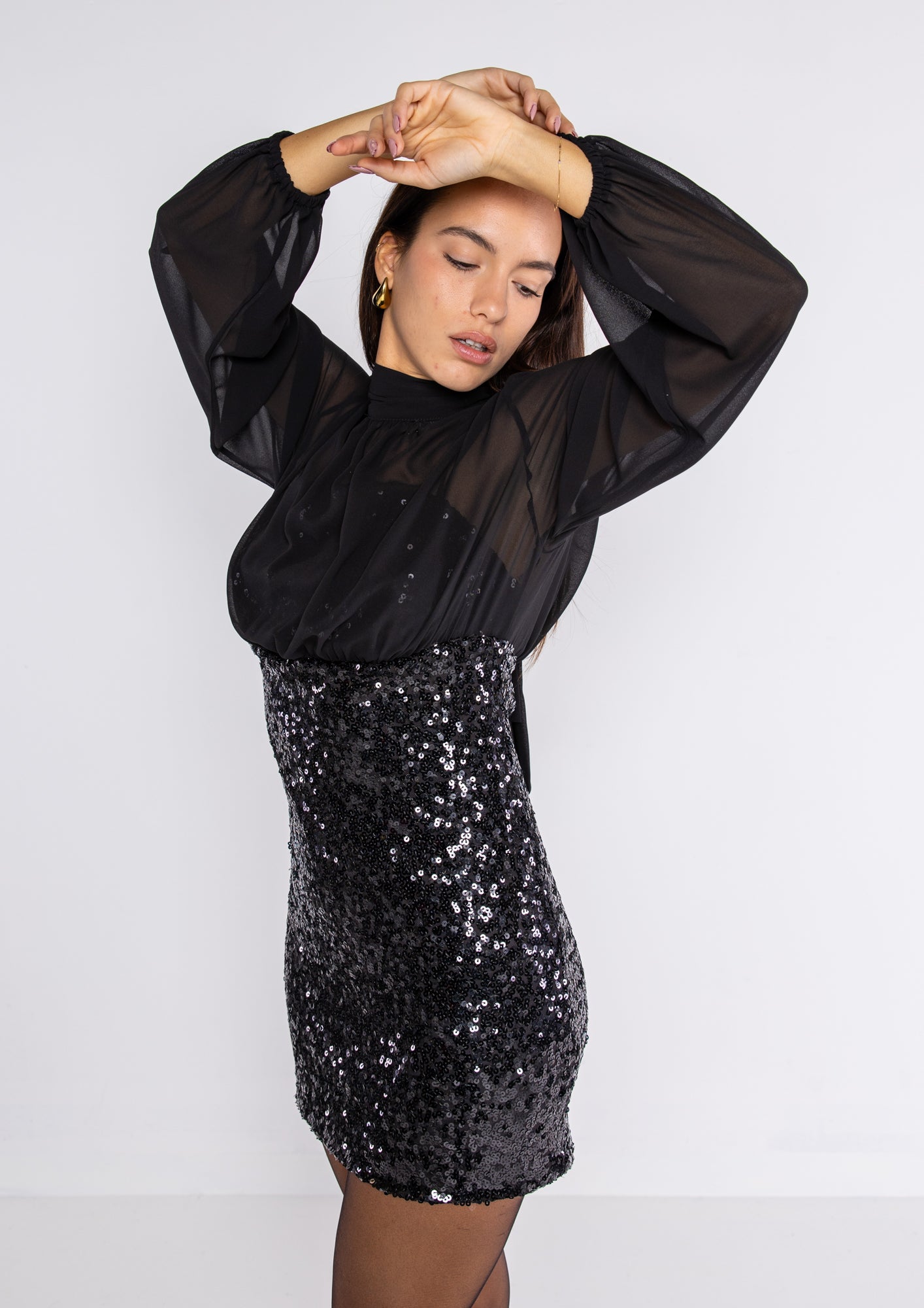 Mini abito in paillettes Lokita