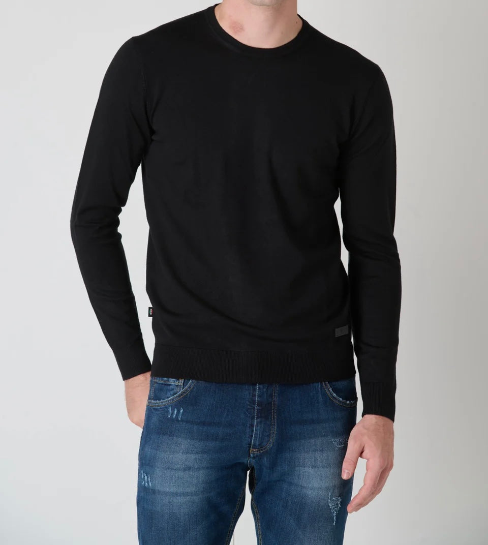 Maglione V2 girocollo in viscosa