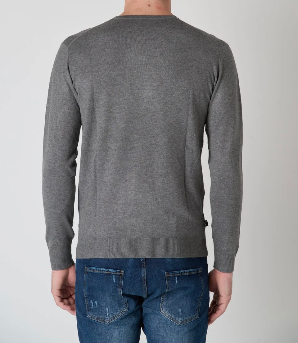 Maglione V2 girocollo in viscosa
