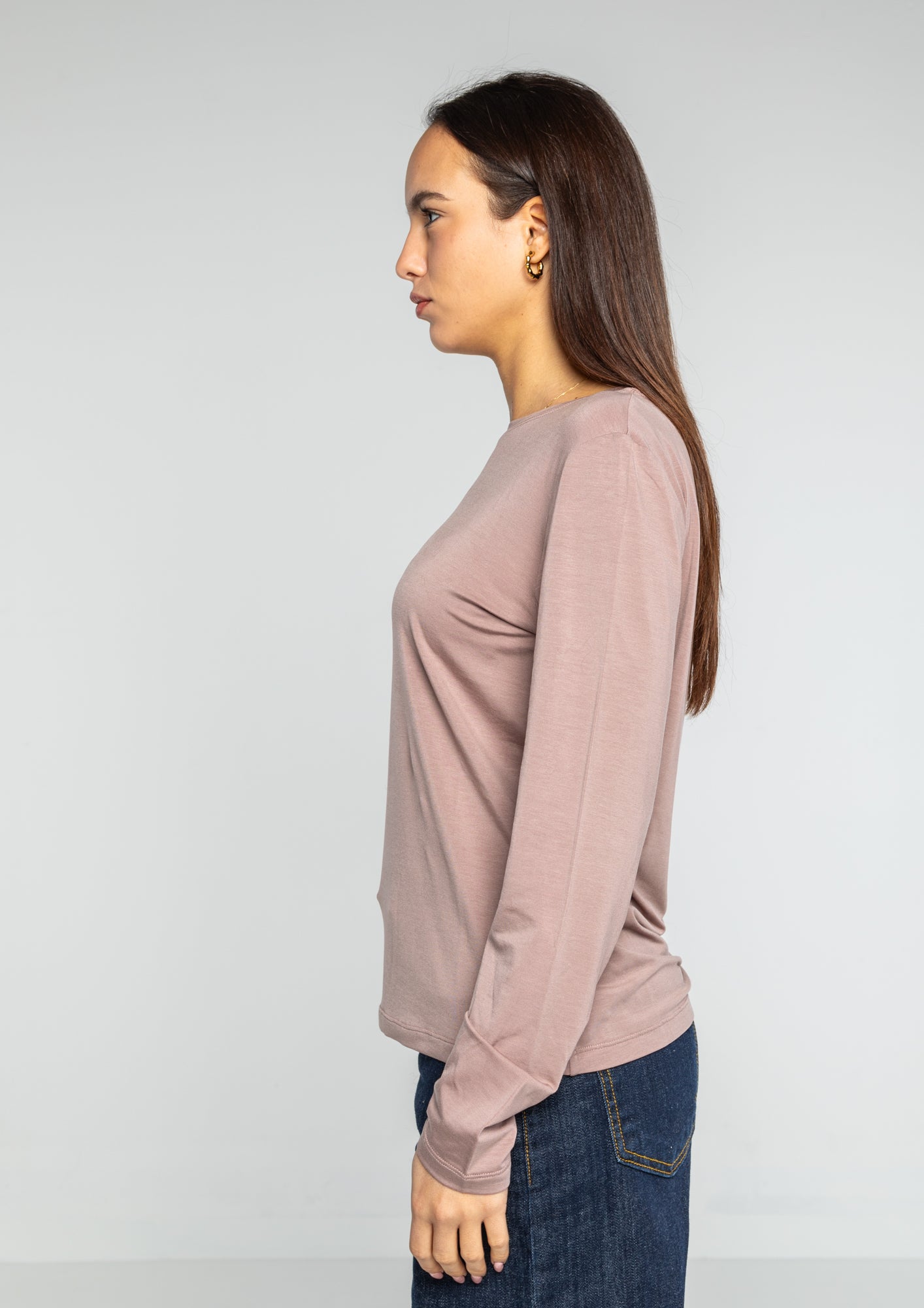 Blusa manica lunga misto seta Lokita Milano