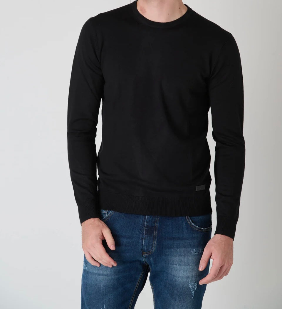 Maglione V2 girocollo in viscosa