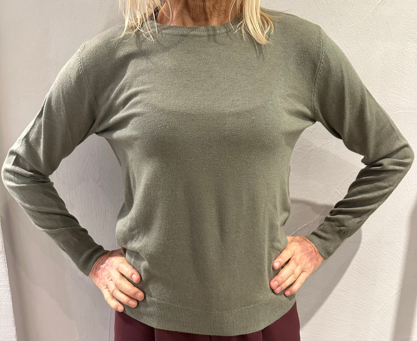 Maglione girocollo taglia unica