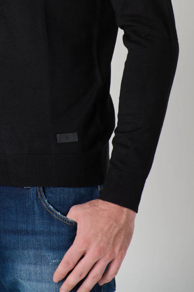 Maglione V2 girocollo in viscosa