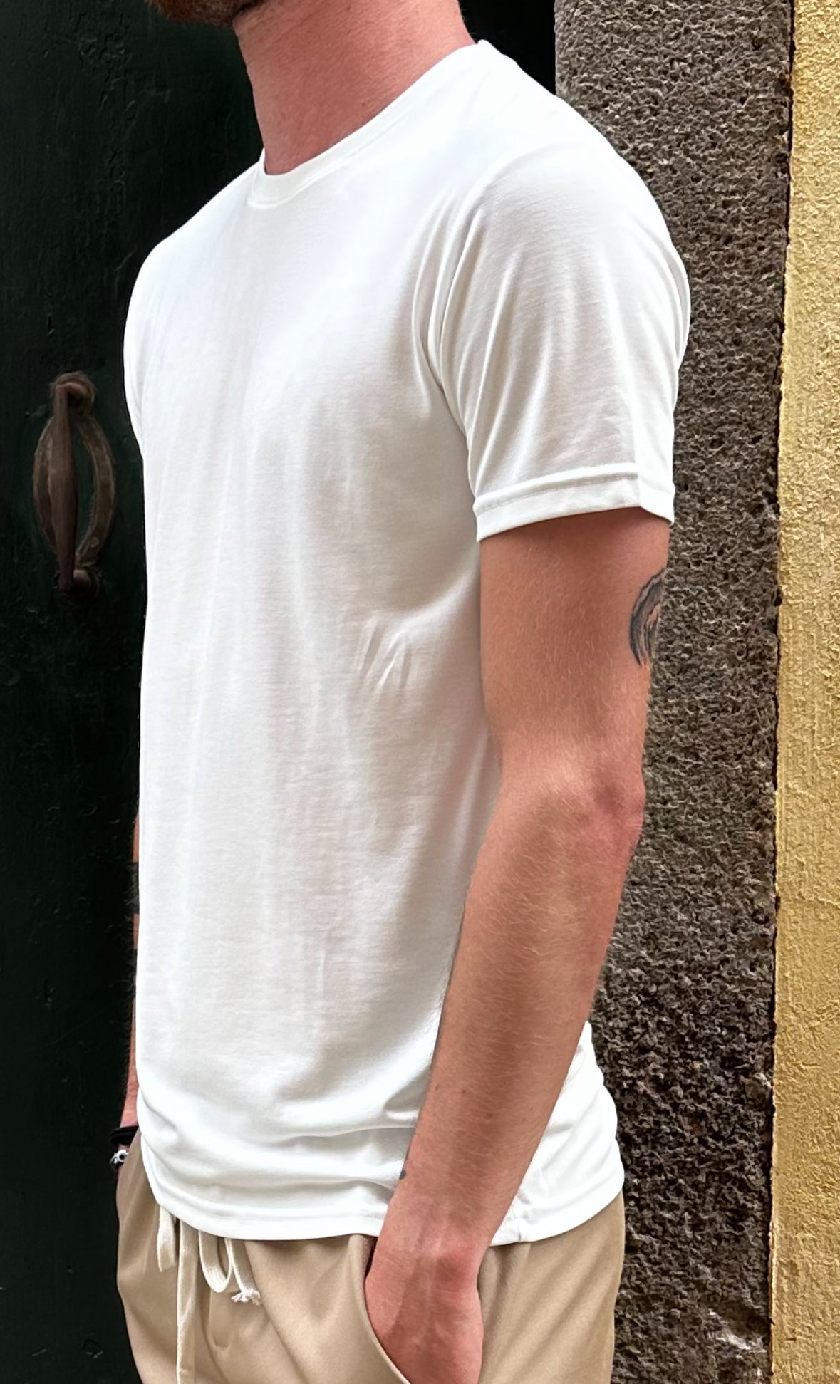 T-shirt basic cotone Modal A. Langella