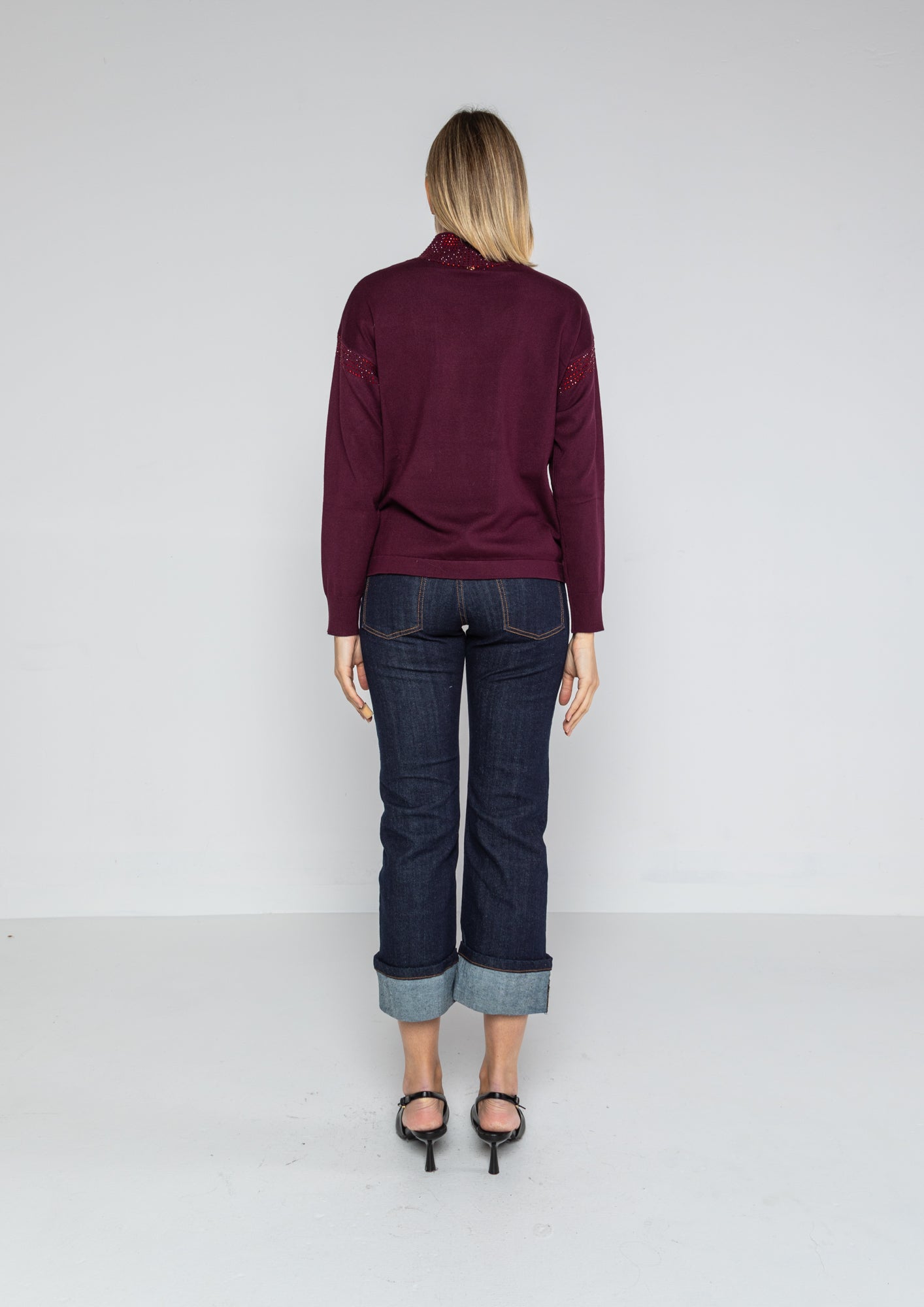 Jeans regular bottone gioiello Lokita