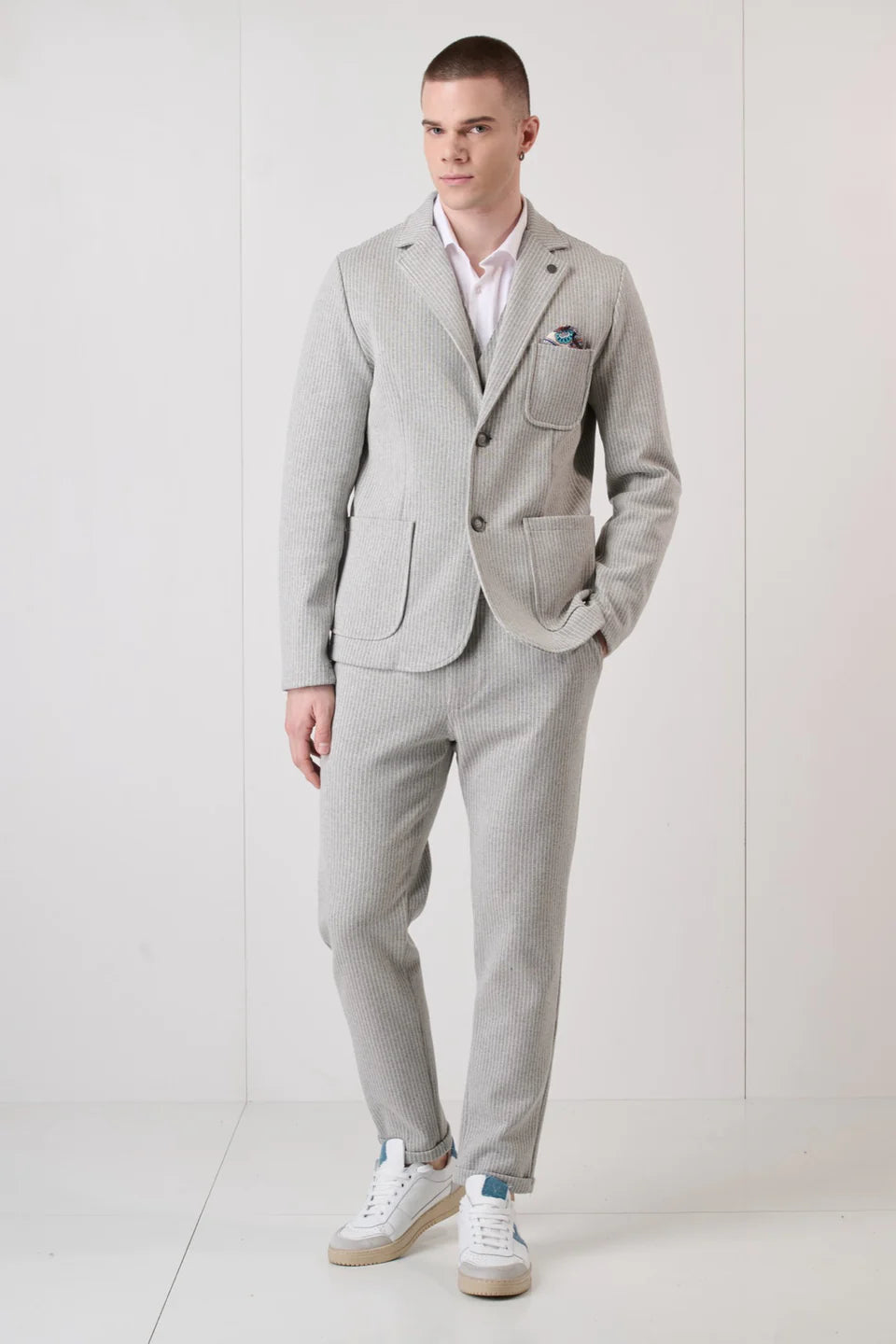 Blazer V2 grigio gessato