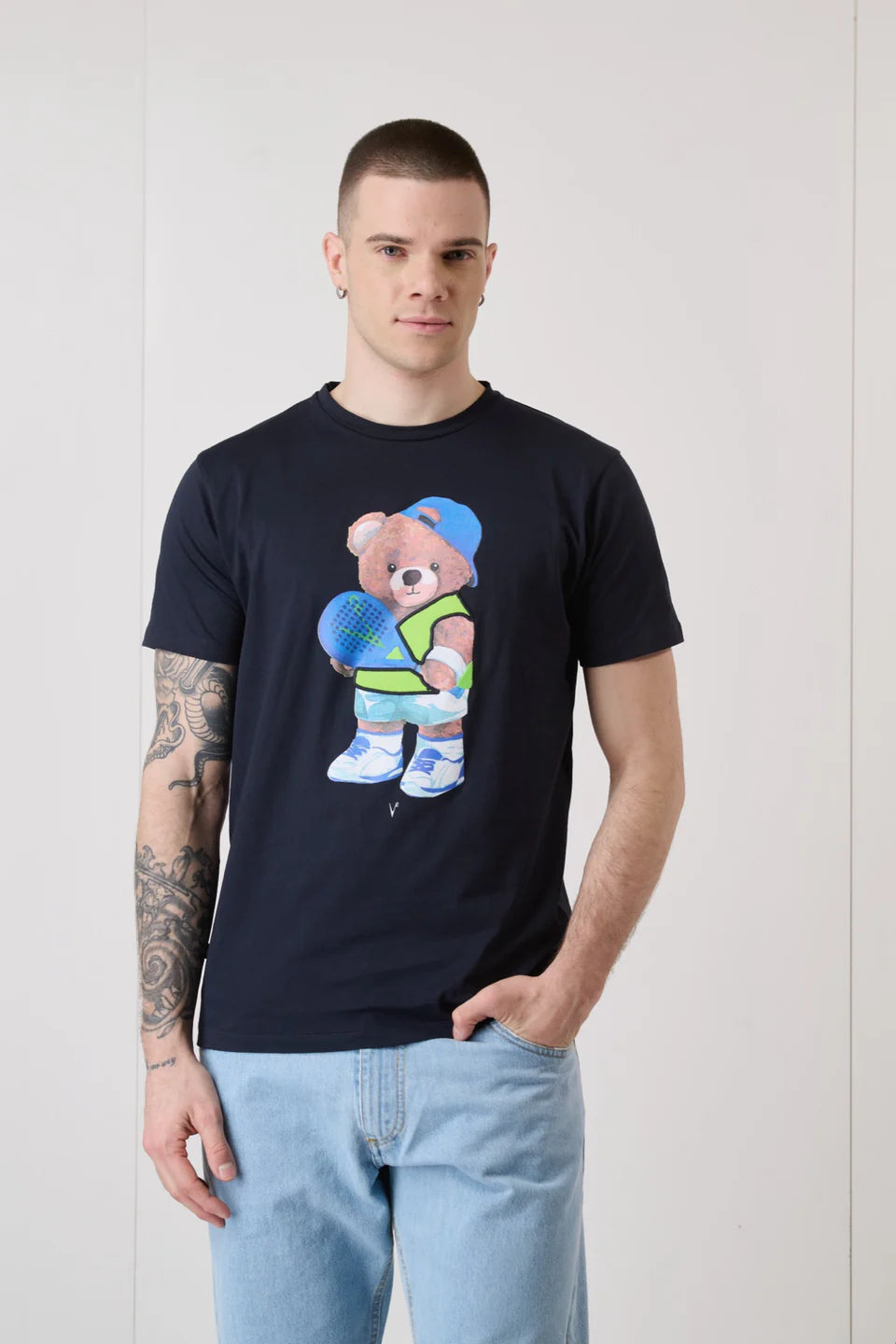T-shirt V2 blu Teddy padel