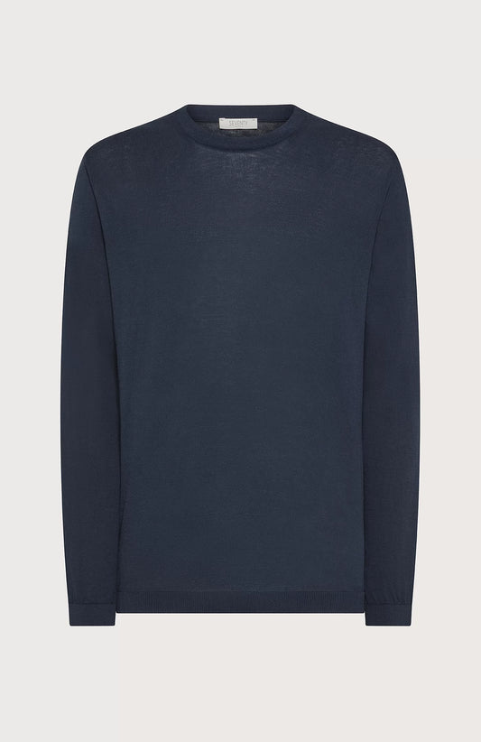 Maglia 100% cotone Seventy blu