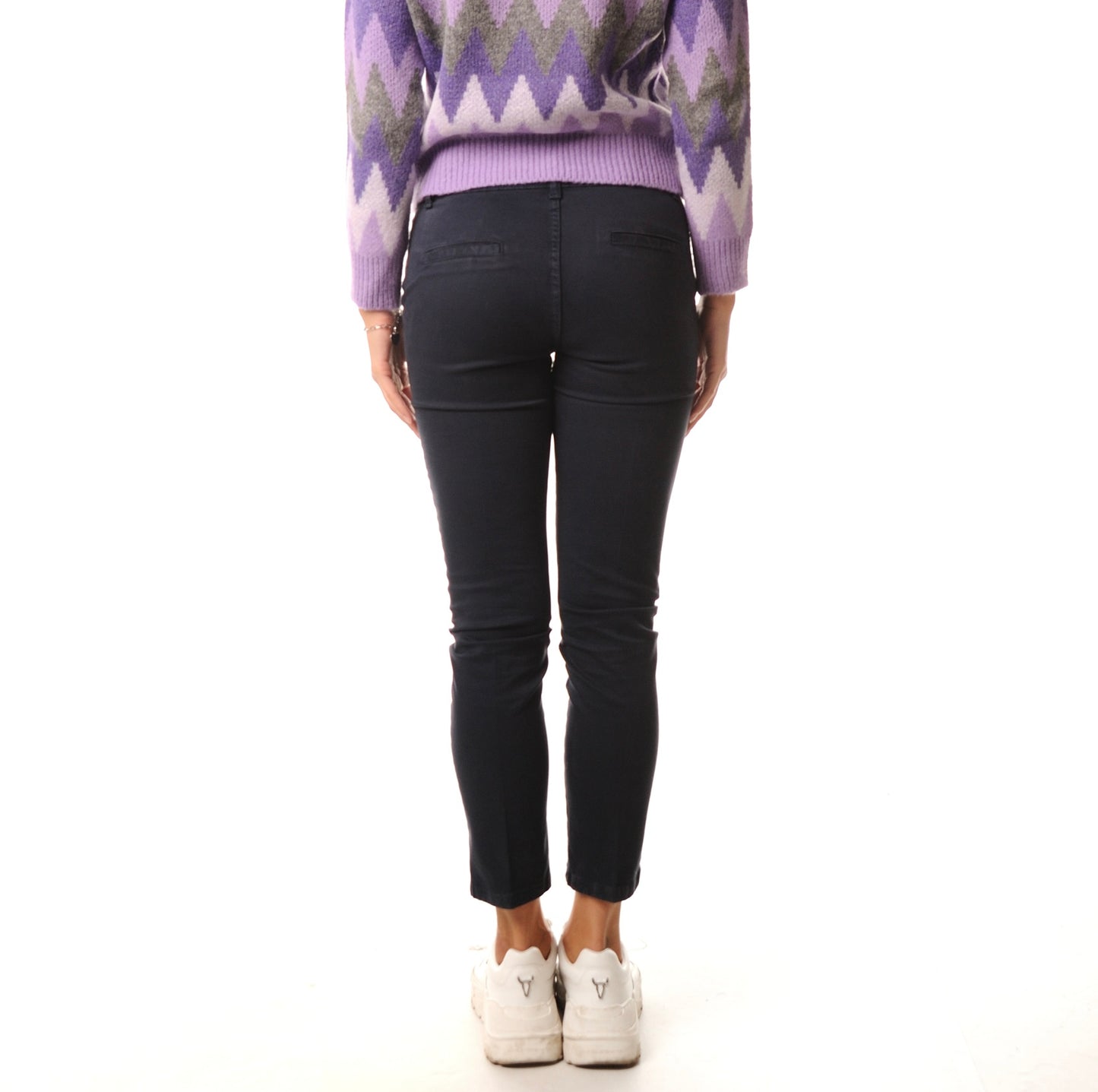Pantalone chinos in gabardina