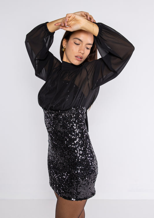 Mini abito in paillettes Lokita