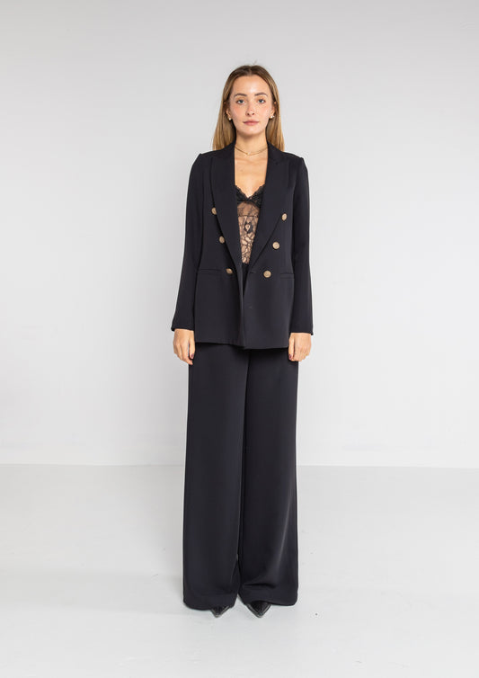 Pantalone nero fluido Lokita Milano