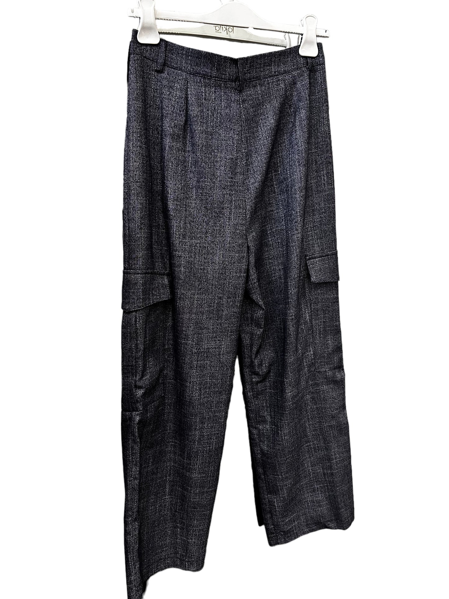 Pantalone cargo effetto Denim