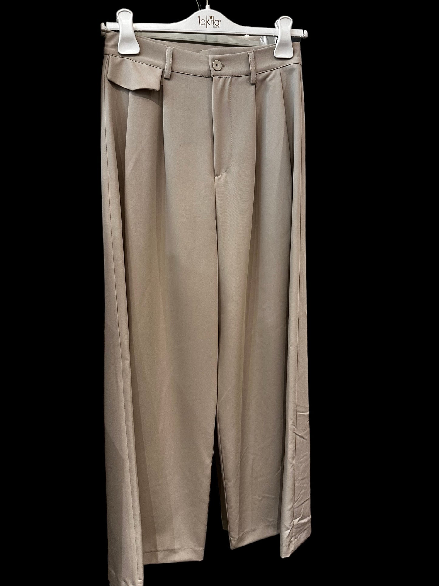 Pantalone pinces tortora